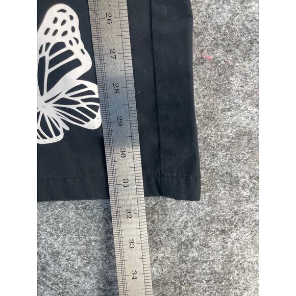 Unbranded Girls Black Butterfly Print Wide Leg Pants Youth - Picture 6 of 8